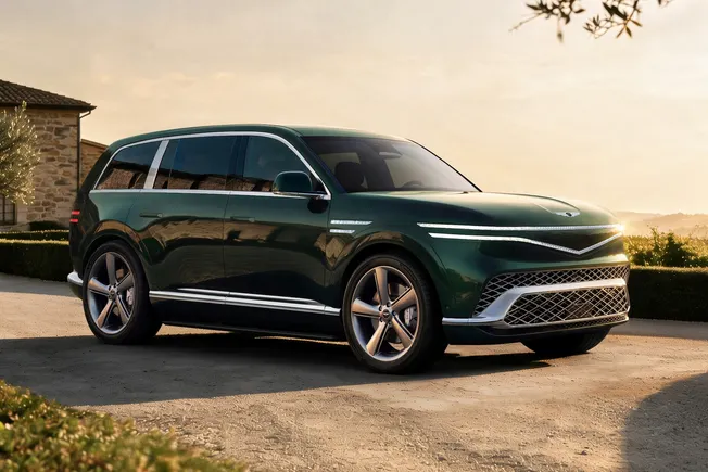 捷尼赛思发布旗舰纯电SUV GV90,搭载隐藏式B柱与多项首创技术